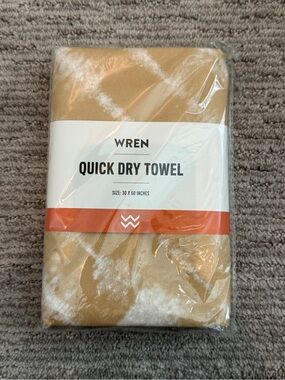 NEW! Wren Quick Dry Towel - Gold Tie-Dye